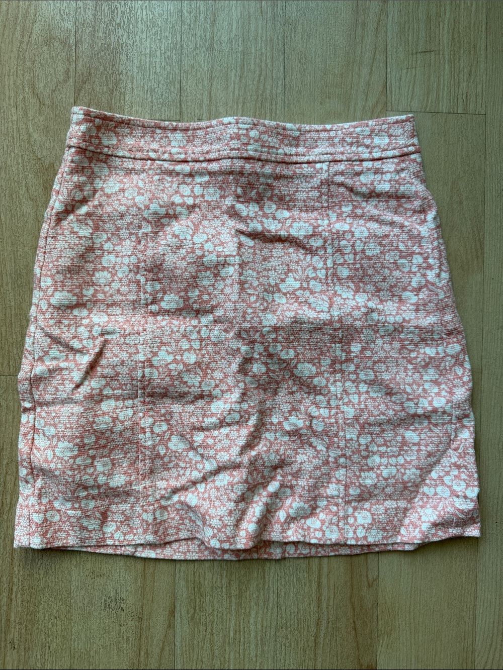 LOFT Coral Floral Printed Mini Skirt